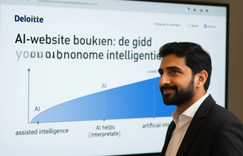 Visuele weergave van AI-website bouwen