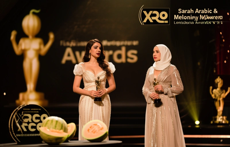 Visuelle Darstellung von Sarah Arabic & Melony Melons moderieren XRCO Awards 2026