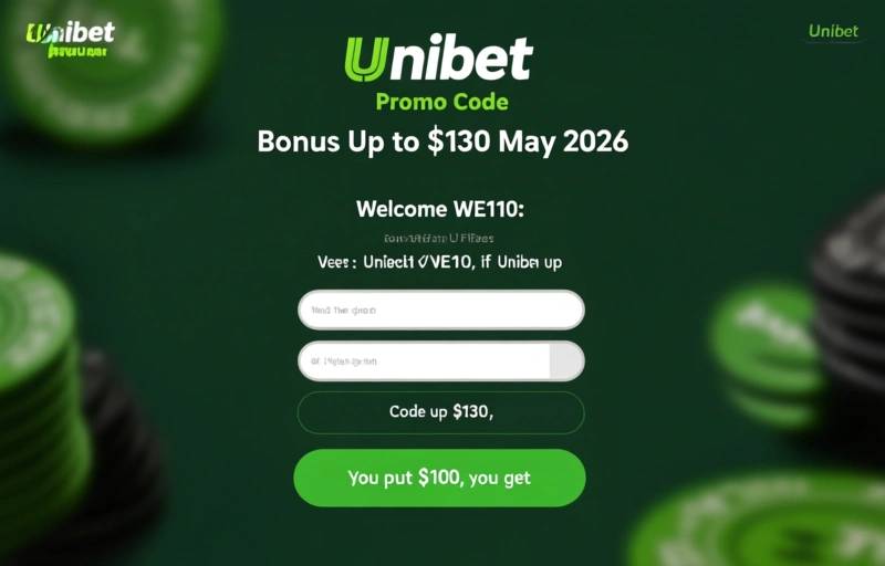 Visual representation of Unibet Promo Code WE110