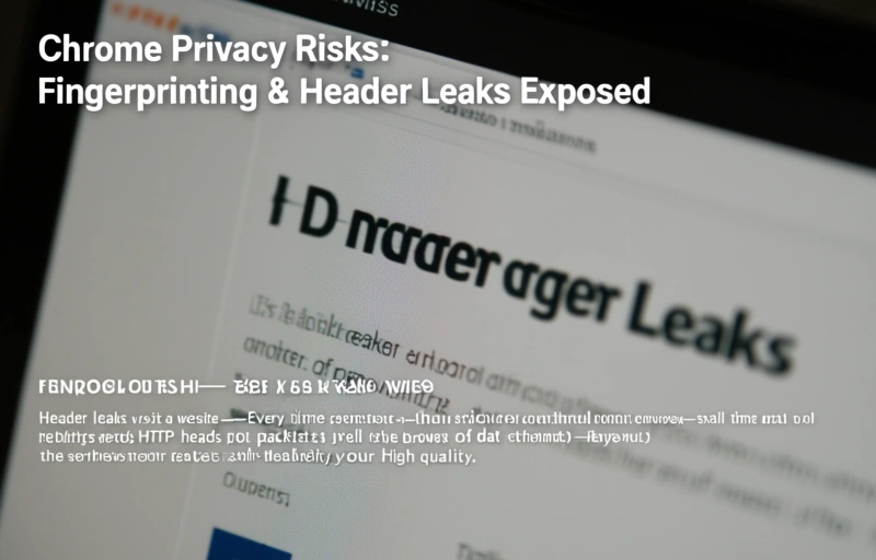 Visual representation of Chrome Privacy Risks