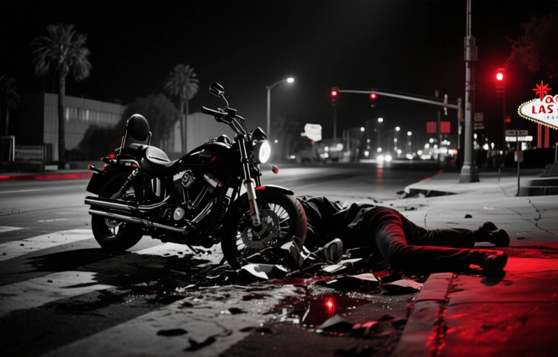 ДТП в Лас-Вегасе: мотоцикл сбил пешехода