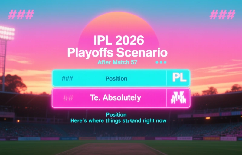 Visual representation of IPL 2026 Playoff Scenarios