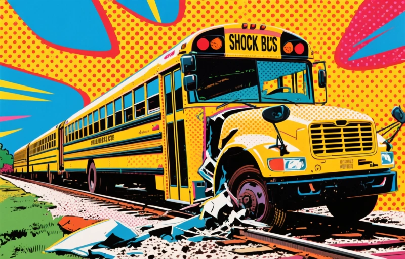 Shocking Video: Train Clips School Bus in Sumter County