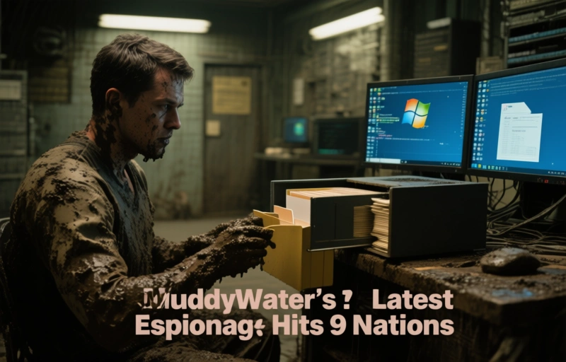 Visual representation of MuddyWater's Latest Espionage Hits 9 Nations