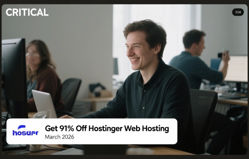 Get 91% Off Hostinger Web Hosting in March 2026