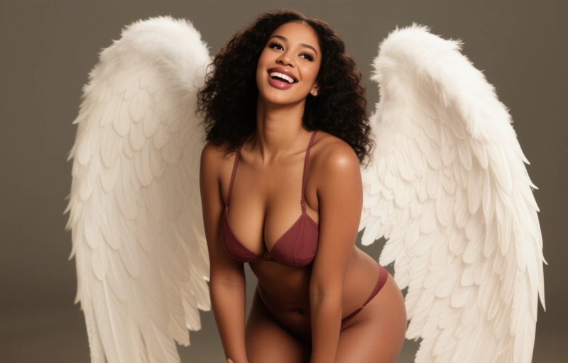 Visual representation of Naomi Noel's Bold Anal Debut with Elegant Angel