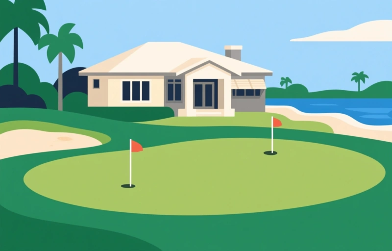 Updated Golf Course Home in Mariner Sands, Stuart