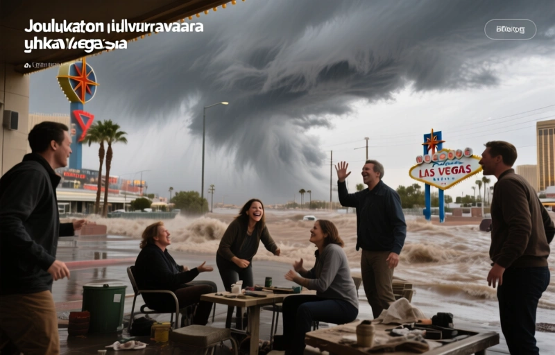 Jouluaaton myrsky ja tulvavaara uhkaavat Las Vegasia