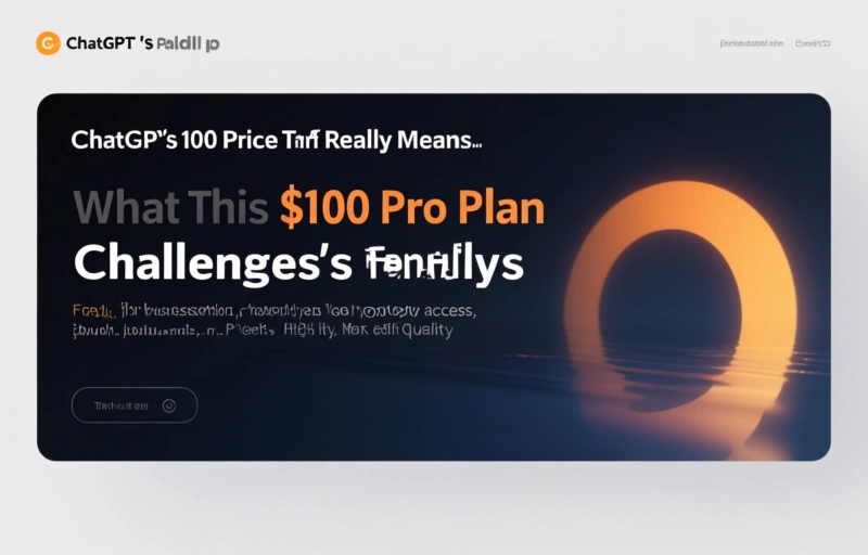 Visual representation of ChatGPT's $100 Pro Plan Challenges Claude's Pricing