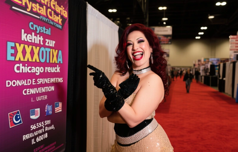 Visuelle Darstellung von Crystal Clark kehrt zur Exxxotica Chicago zurück