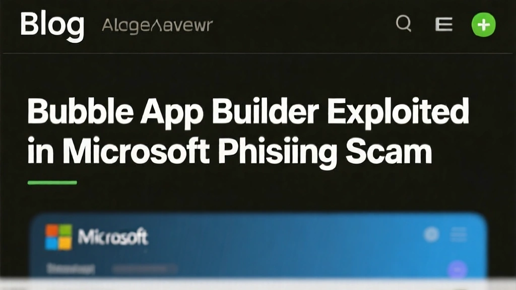 Bubble App Builder Exploited in Microsoft Phishing Scam