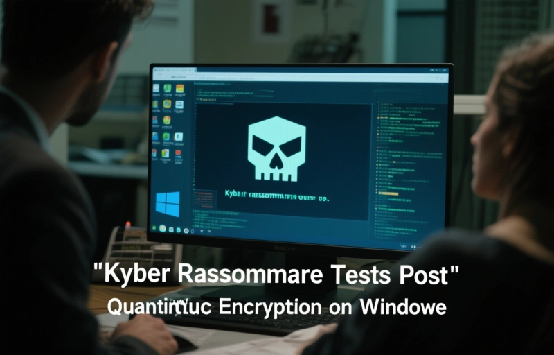 Visual representation of Kyber Ransomware Tests Post-Quantum Encryption on Windows
