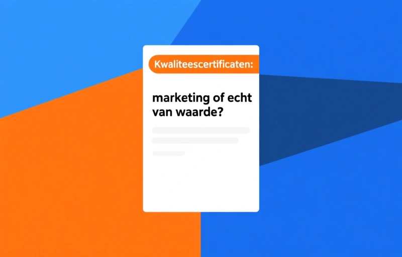 Kwaliteitscertificaten: marketing of echt van waarde?