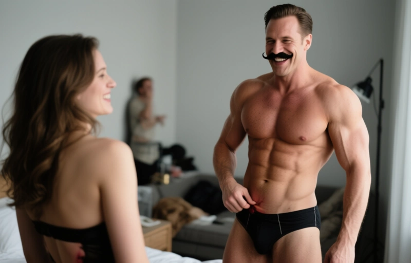 Sexystache unterwirft sich Muscle-Daddy Tomas Brand