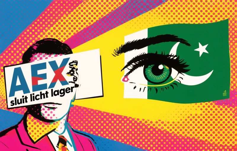 AEX sluit licht lager, ogen gericht op Pakistan