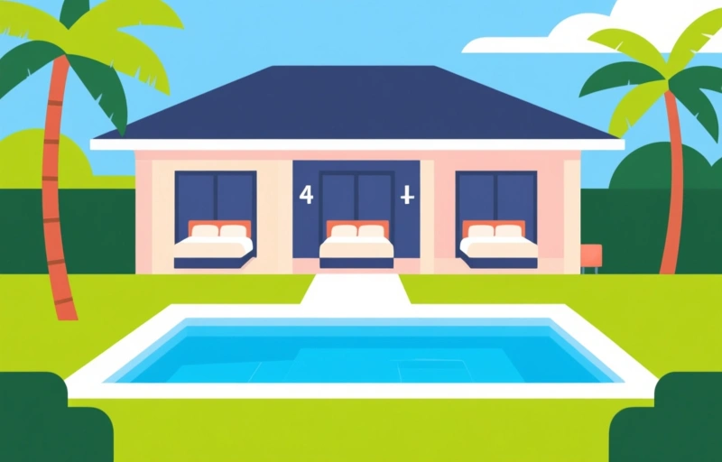 4-Bed Home in Palm Beach Gardens with Pool