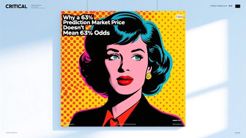 Why a 63% Prediction Market Price Doesn't Mean 63% Odds