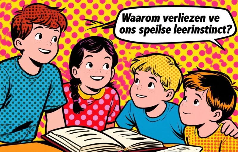 Visuele weergave van Terug naar je kinderlijk leerinstinct volgens Syntra-directeur