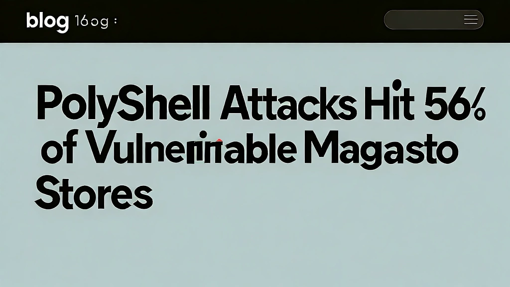 PolyShell Attacks Hit 56% of Vulnerable Magento Stores