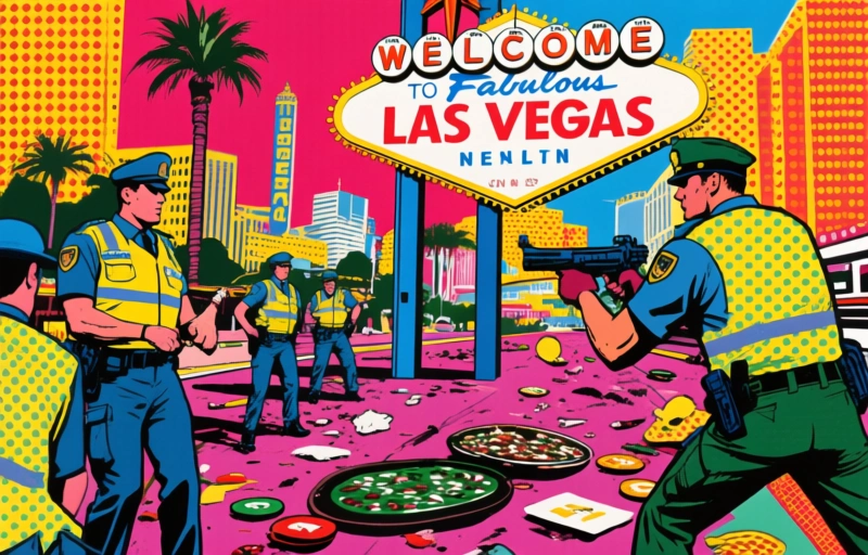 Ampumavälikohtaus Las Vegas Stripin lähellä johti barrikaditilanteeseen