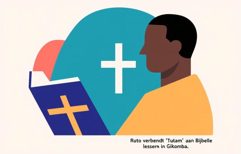 Ruto verbindt 'Tutam' aan Bijbelse lessen in Gikomba