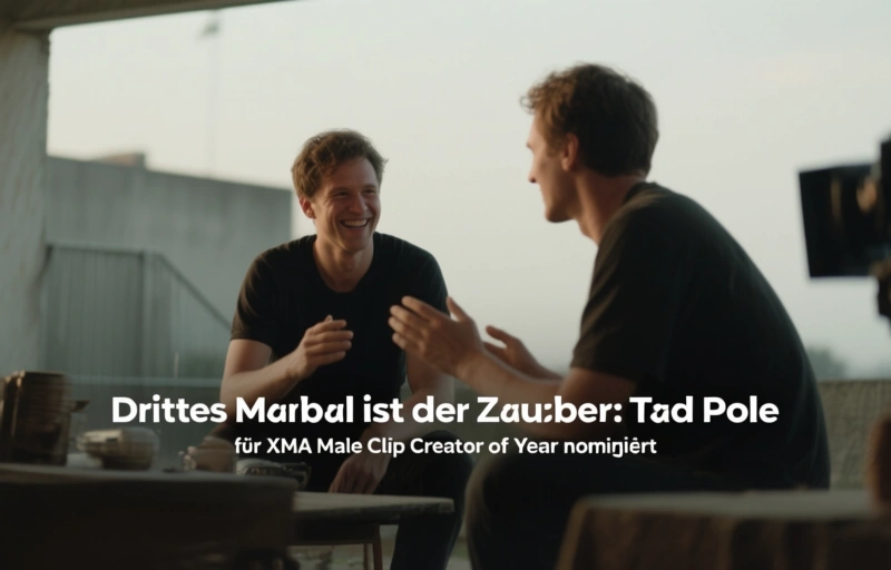 Drittes Mal ist der Zauber: Tad Pole für XMA Male Clip Creator of Year nominiert