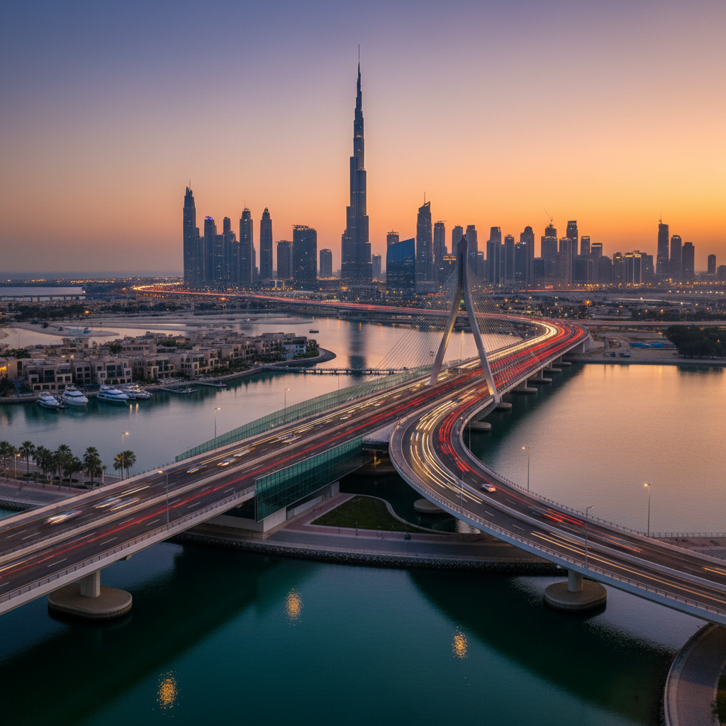 Dubai Opens New Bridge to Ease Traffic Flow