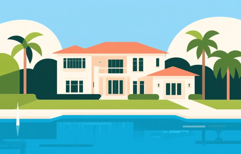 Luxury Lakefront Estate in Boca Raton's The Oaks