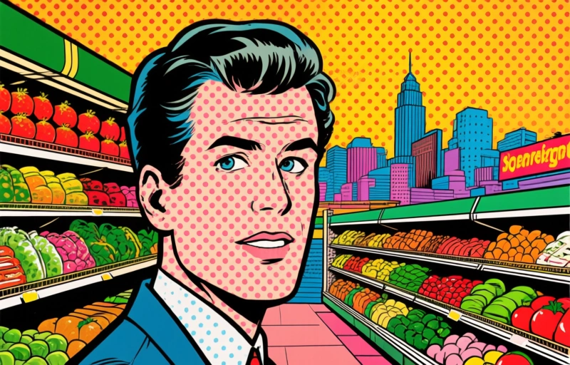Visuele weergave van Supermarkt in New York