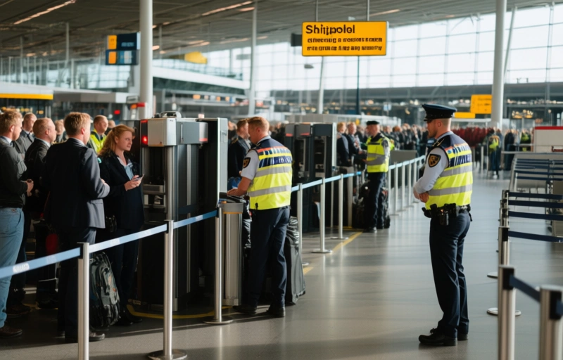 Visuele weergave van Schiphol dinsdag rustig