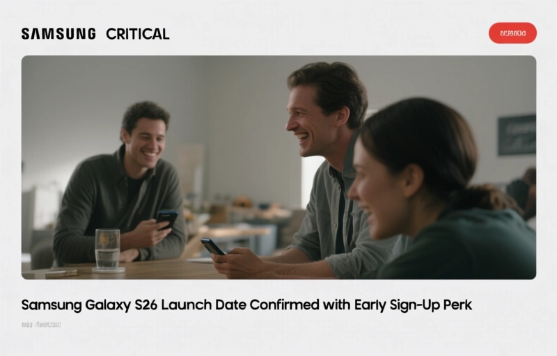 Samsung Galaxy S26 Launch Date Confirmed with Early Sign-Up Perk