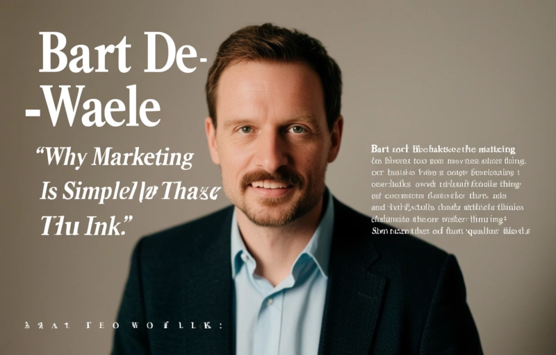 Visual representation of Bart De Waele on Why Marketing Is Simpler Than You Think