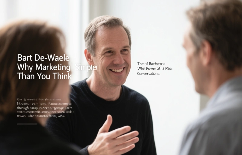 Visual representation of Bart De Waele on Why Marketing Is Simpler Than You Think
