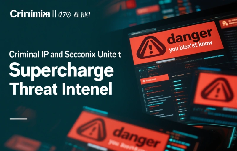 Visual representation of Criminal IP and Securonix Unite to Supercharge Threat Intel
