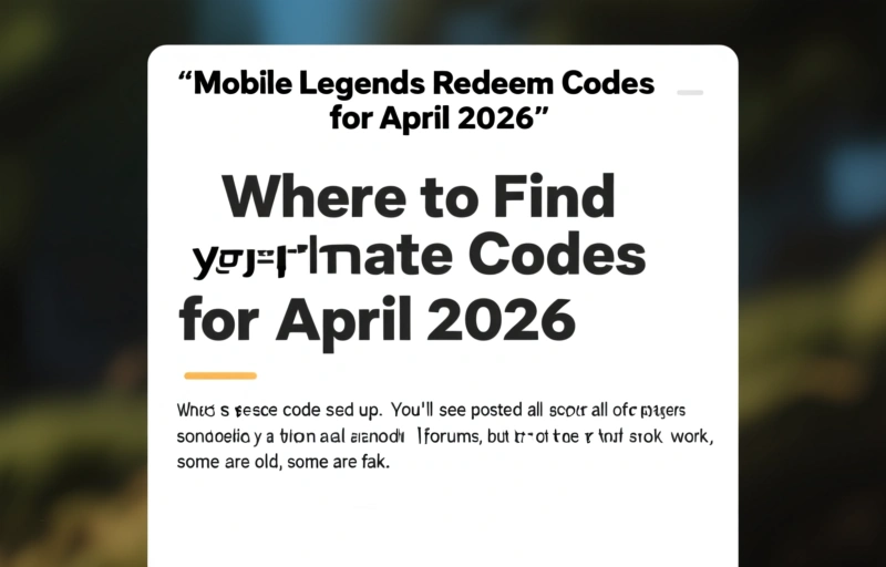 Visual representation of Mobile Legends Redeem Codes for April 2026