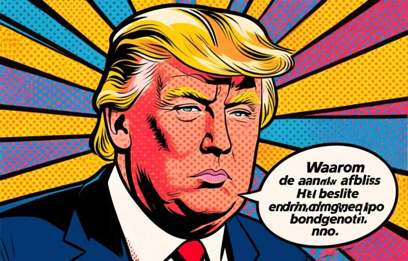 Visuele weergave van Trump stopt aanval op Iran na diplomatiek verzoek Golfstaten