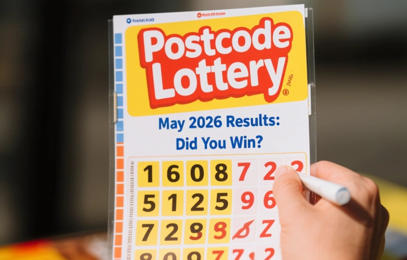 Visual representation of Postcode Lottery May 2026 Results