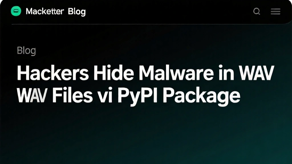 Hackers Hide Malware in WAV Files via PyPI Package