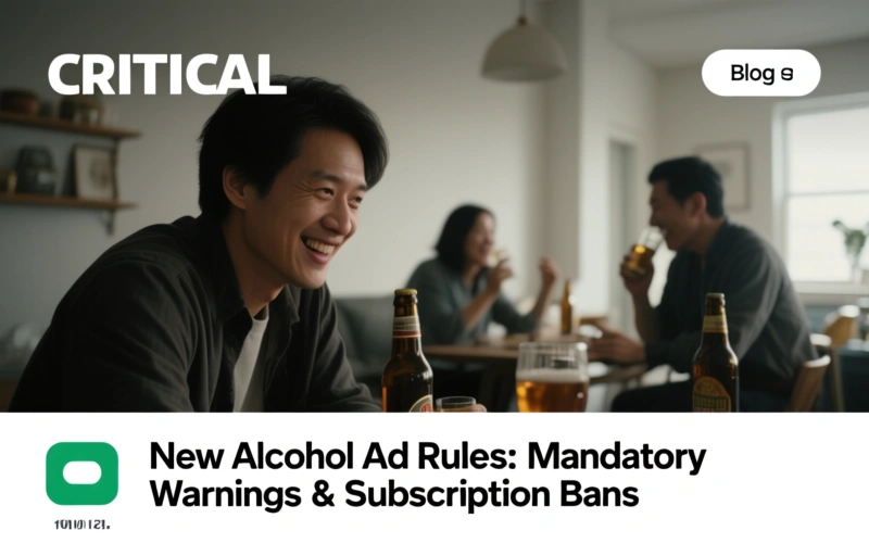 New Alcohol Ad Rules: Mandatory Warnings & Subscription Bans