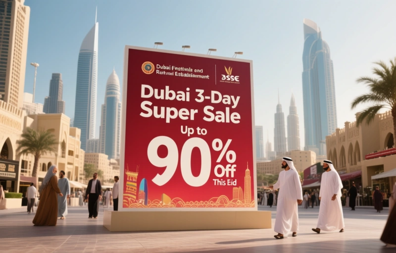 Visual representation of Dubai 3-Day Super Sale
