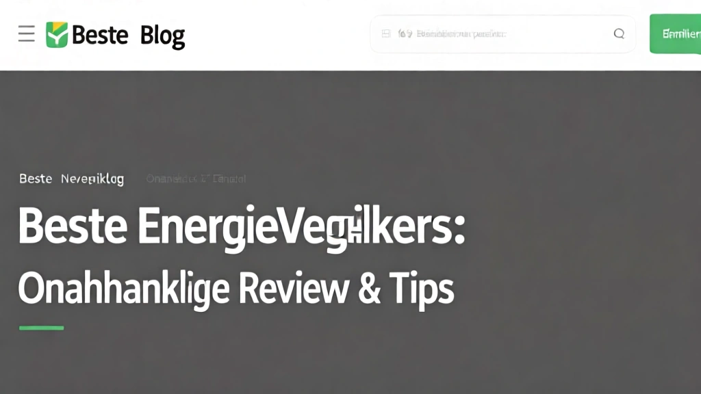 Beste Energie Vergelijkers: Onafhankelijke Review & Tips