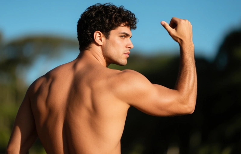 Visuelle Darstellung von Brasilianisches Model Lukas Rodrigues