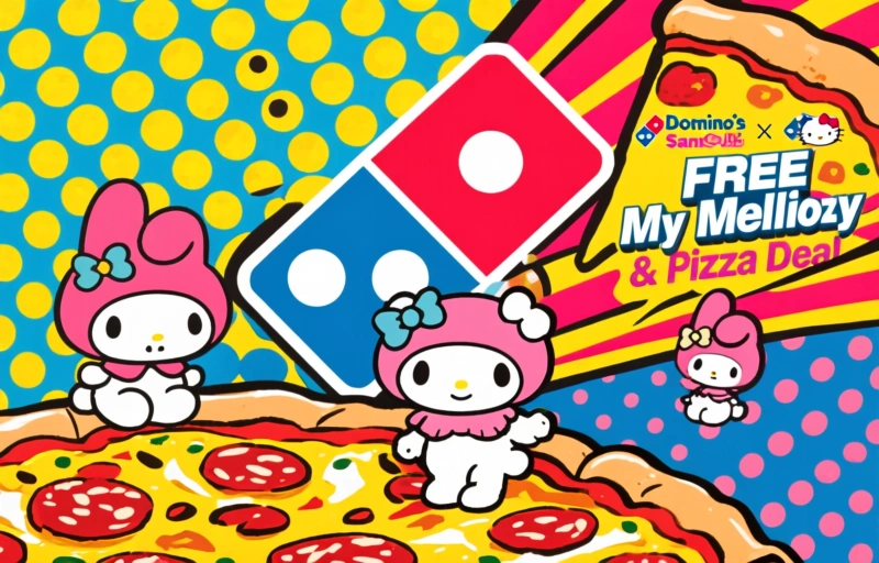 Domino's x Sanrio Collab: Free My Melody Gifts & Pizza Deals