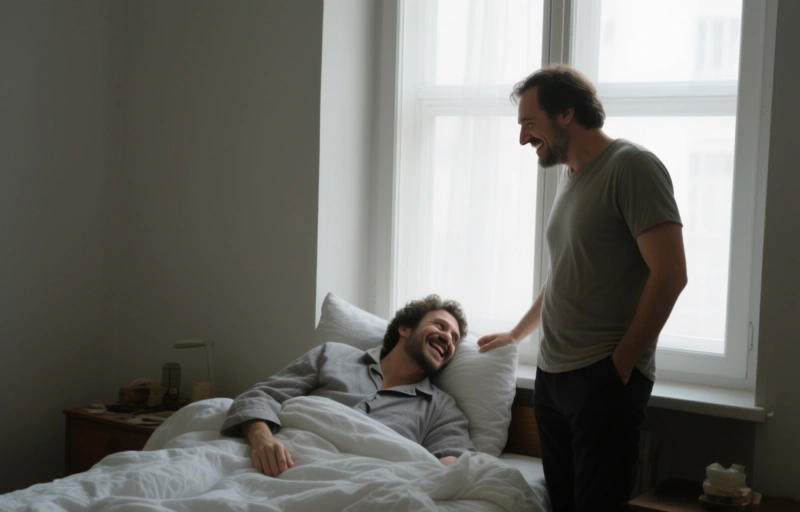 Alex Kof nimmt Paolo Bruni im Bett und am Fenster