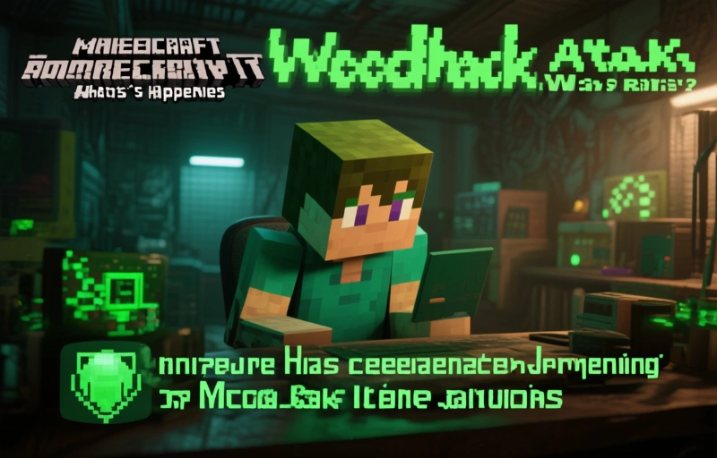 Visual representation of Minecraft Malware Warning