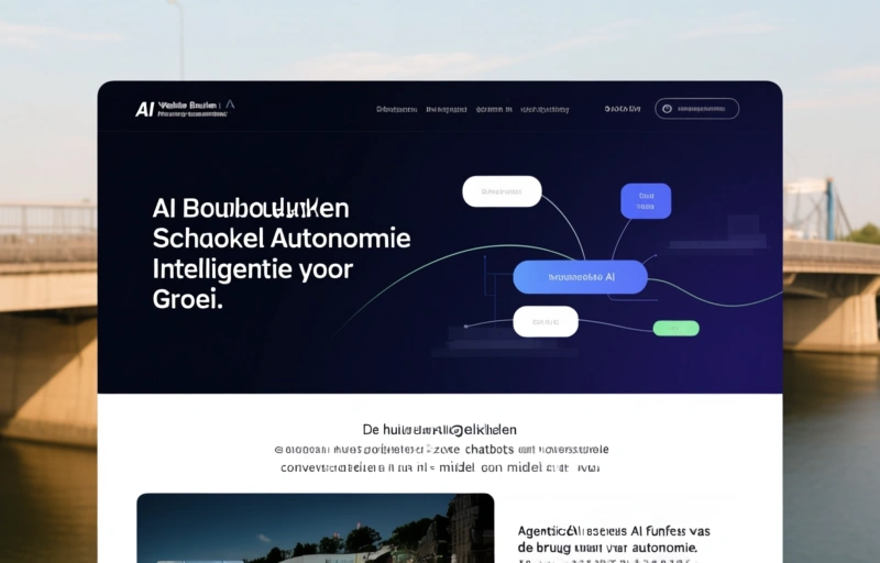Visuele weergave van AI Website Bouwen