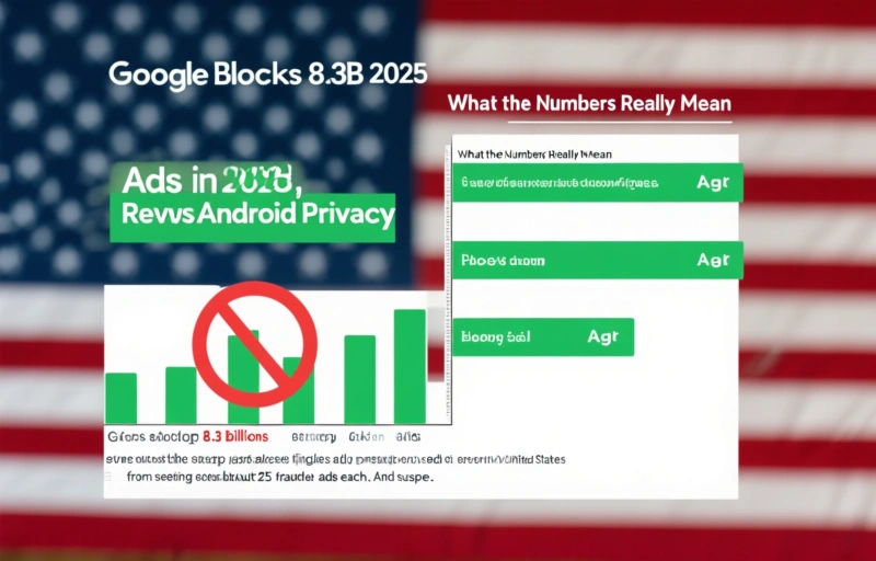 Visual representation of Google Blocks 8.3B Ads in 2025, Revamps Android Privacy
