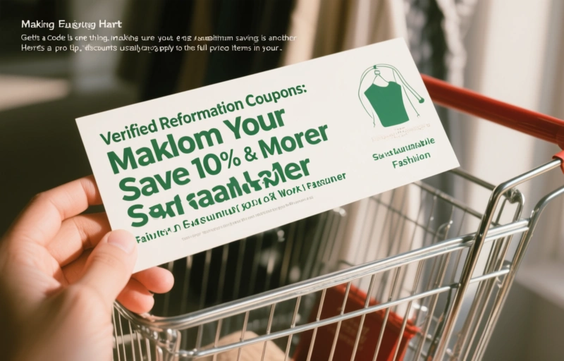 Visual representation of Verified Reformation Coupons