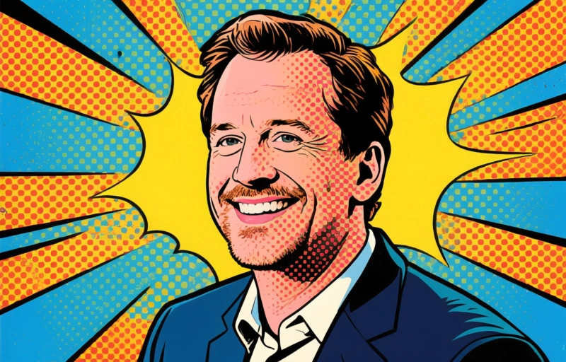 Visuele weergave van Netflix-oprichter Reed Hastings vertrekt