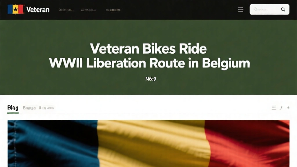 Veteran Bikes Ride WWII Liberation Route in Belgium